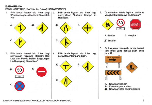 Cara Daftar Lesen Memandu & Contoh Soalan Ujian Komputer JPJ KPP Test