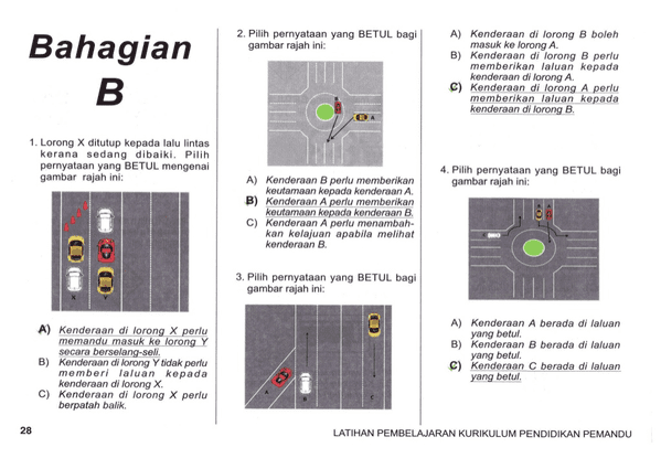 Cara Daftar Lesen Memandu & Contoh Soalan Ujian Komputer JPJ KPP Test