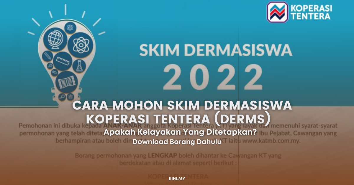 Cara Mohon Skim Dermasiswa Koperasi Tentera (DERMS), Semak Kelayakan Disini