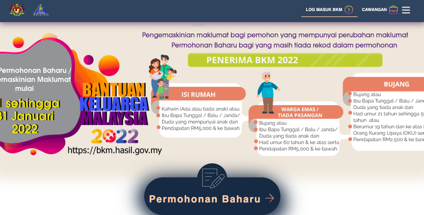 Bantuan Keluarga Malaysia (BKM) Telah Dibuka, 2 Cara Permohonan Yang Boleh Anda Apply