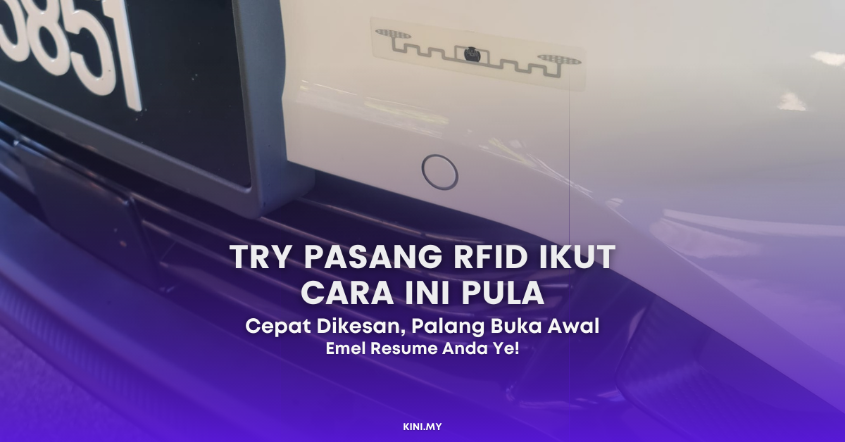 Try Pasang RFID Ikut Cara Ini Pula, Katanya Cepat Dikesan & Palang Buka Lebih Awal