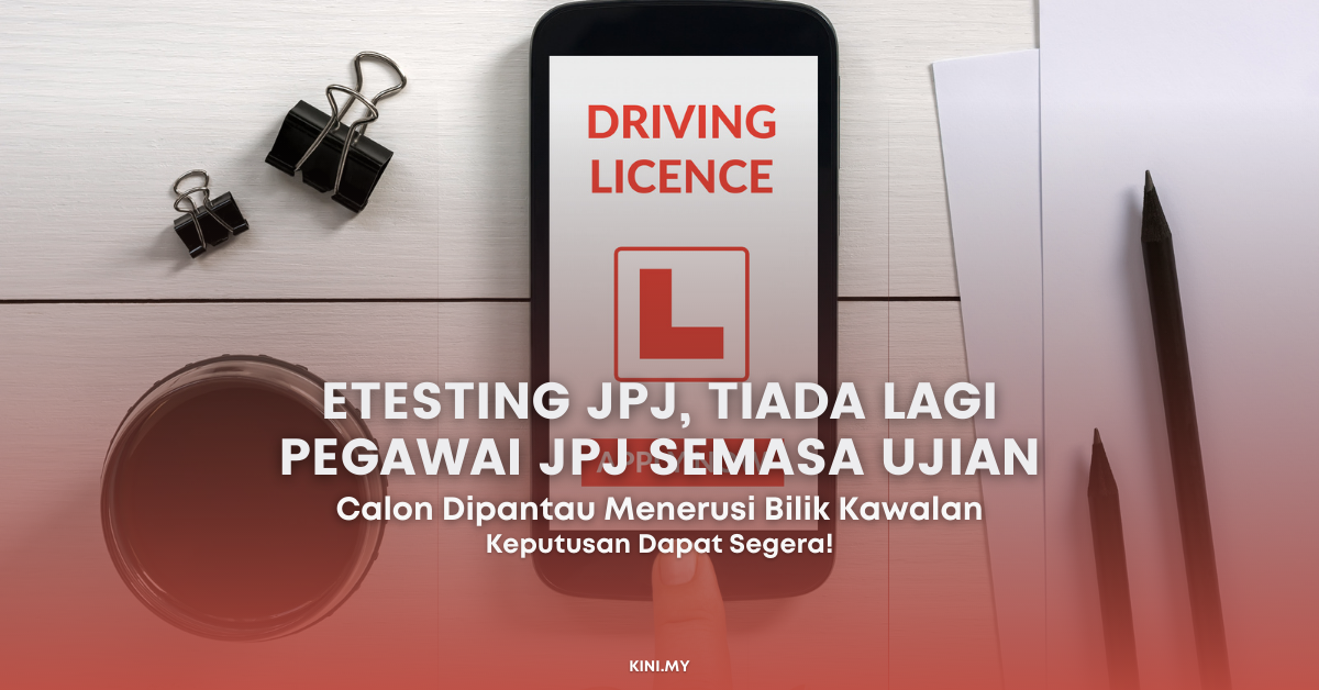 eTesting JPJ, Tiada Lagi Pegawai JPJ Semasa Ujian. Calon Dipantau  Menerusi Bilik Kawalan