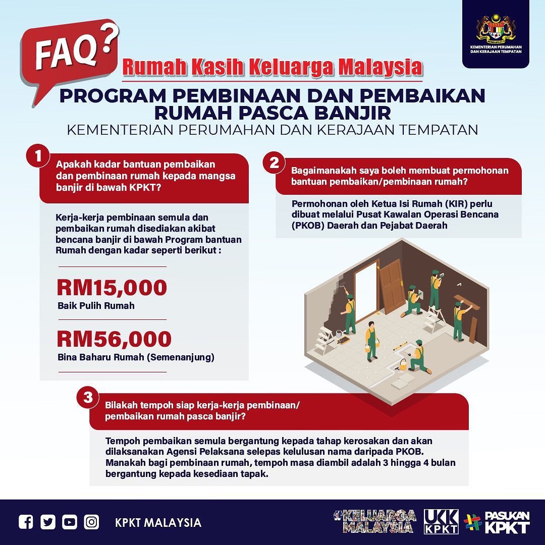 Cara Mohon Program Bantuan Baik Pulih & Bina Baharu Rumah Kasih Keluarga Malaysia