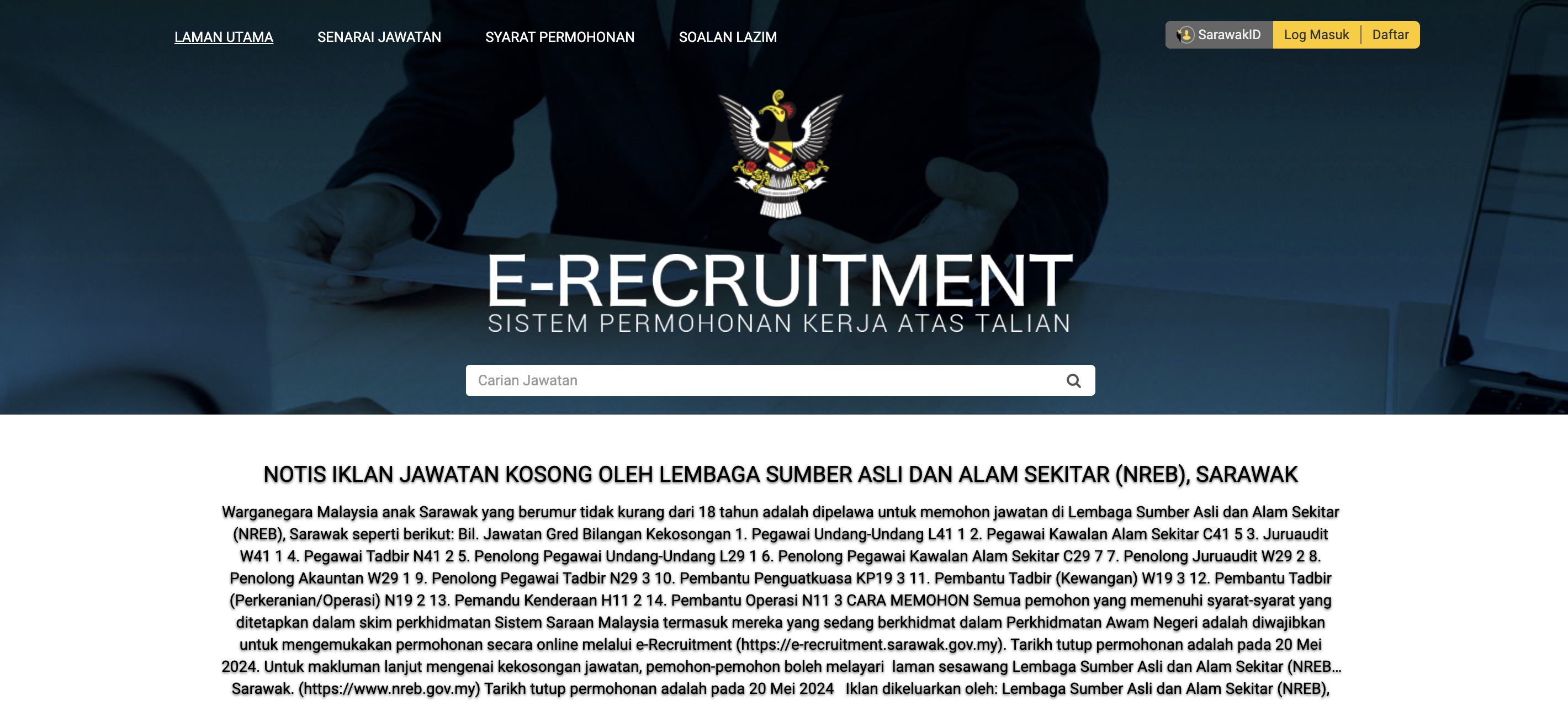 Cara Mohon Jawatan Kosong di Suruhanjaya Perkhidmatan Awam Negeri Sarawak (SPANS) 2024