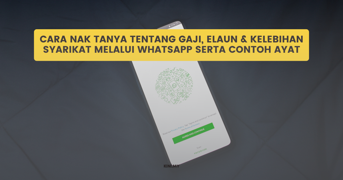 Cara Nak Tanya Tentang Gaji, Elaun & Kelebihan Syarikat Melalui Whatsapp Serta Contoh Ayat